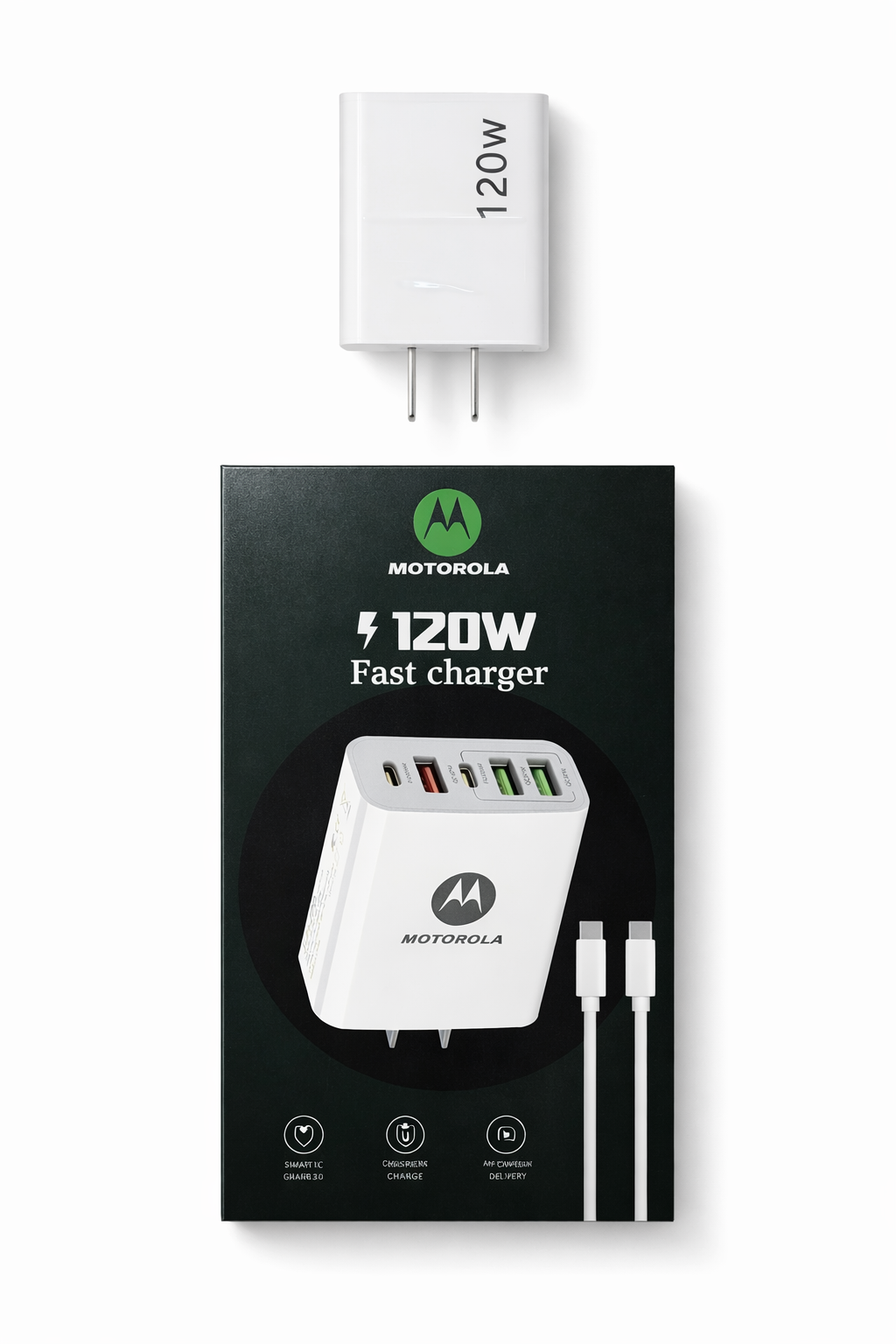 CARGADOR MOTOROLA 120 W FAST CHARGER - Image 2