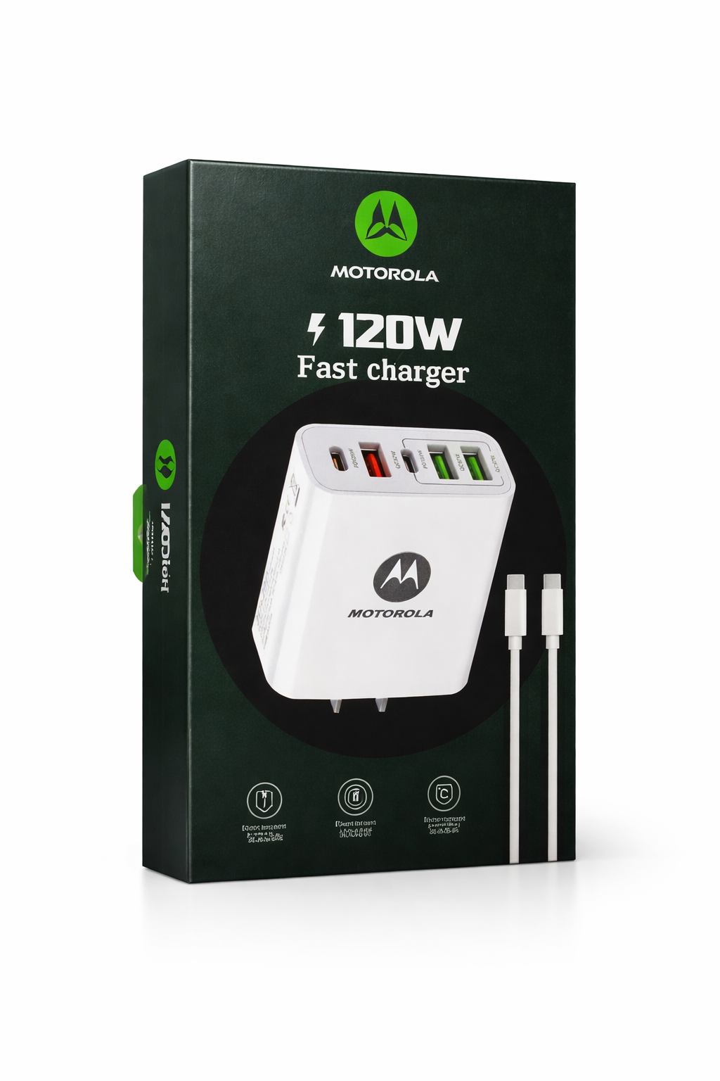 CARGADOR MOTOROLA 120 W FAST CHARGER