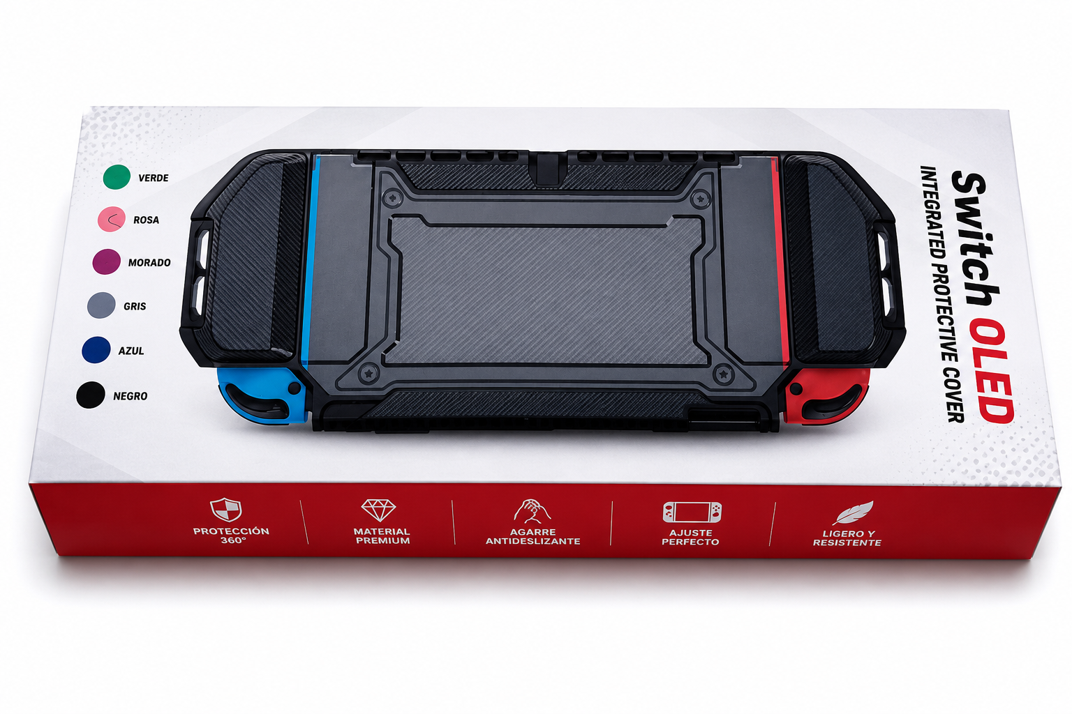 🎮 Funda Protectora Integrada para Nintendo Switch OLED 🎮