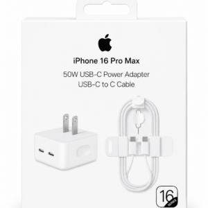 🔌⚡ Cargador Rápido 50W USB-C Doble Puerto + Cable USB-C a USB-C ⚡🔌