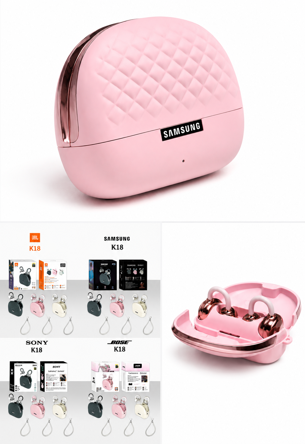 🎧🌸 Audífonos K18 Bluetooth 🌸🎧