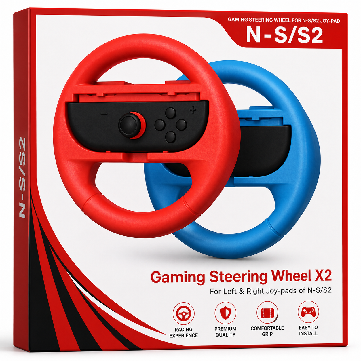 🎮🏎️ Gaming Steering Wheel X2 para Nintendo Switch / Switch 2